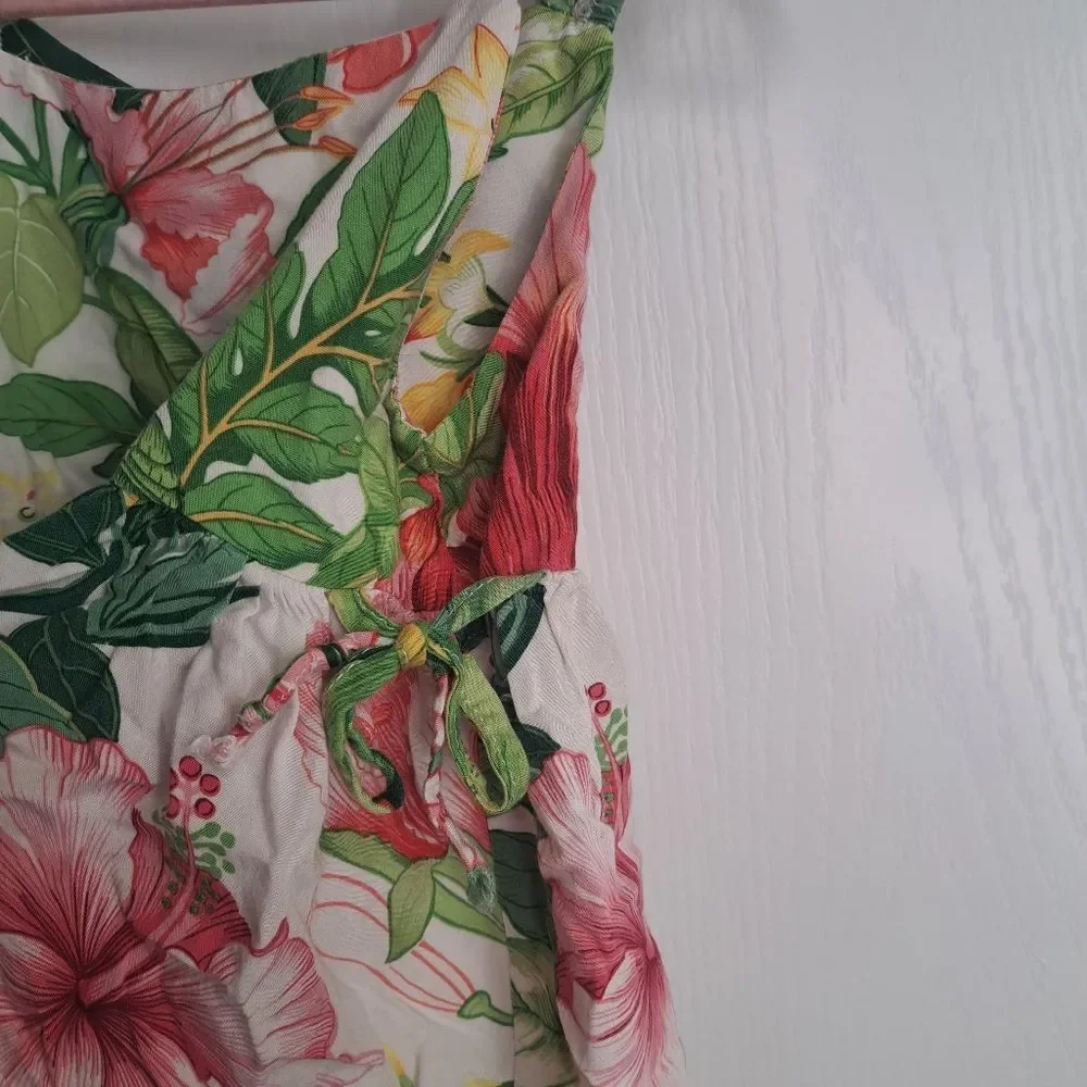 RJC Hawaiian Dress Pink and Green